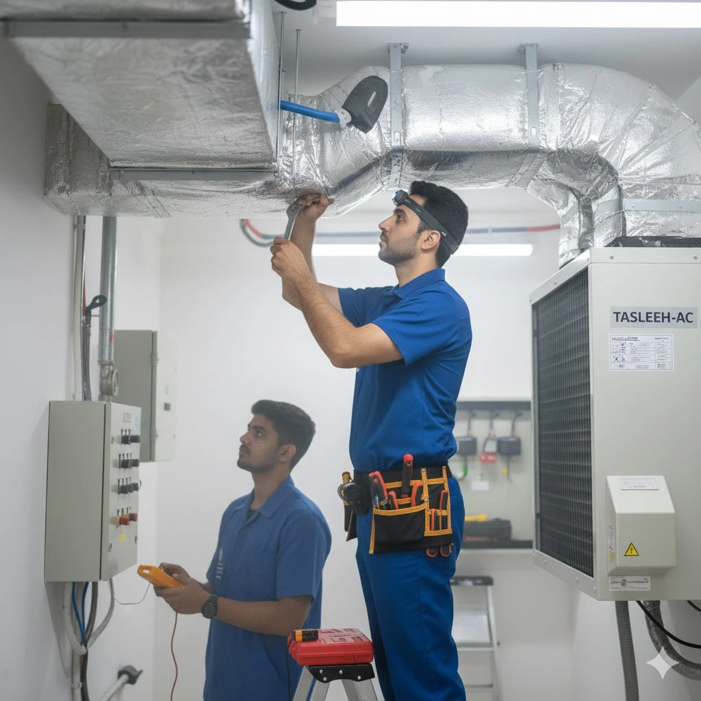 إصلاح تكييف مركزي وسبليت بدقة